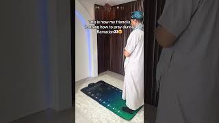 Wow  My Brother Learning To Pray For Ramadan ❤️  #Shorts #Ramadan