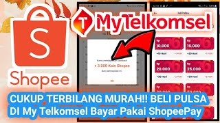 cara beli pulsa di my telkomsel bayar pakai shopeepay #shopeepay #shopee #terbaru #2021 screenshot 5