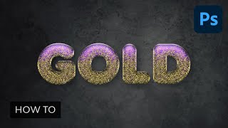 Create an Easy Gold Glitter Text Effect in Photoshop screenshot 2