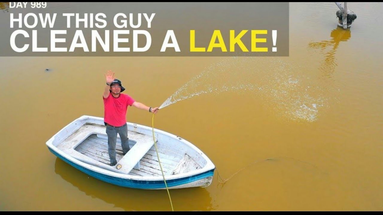 How this guy clean a lake YouTube