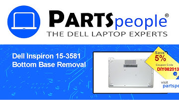 Dell Inspiron 15-3581 (P75F005) Bottom Base How-To Video Tutorial