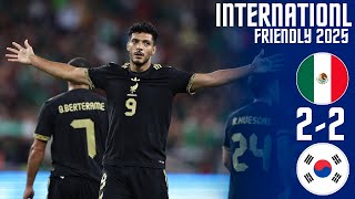 México Vs Corea Del Sur 2-2 Resumen Juegos Internacionales Amistosos 2025 Corea México