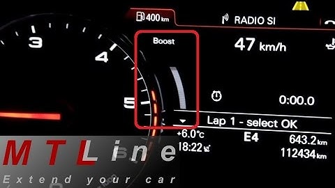 Audi A6, MY2014 - how does turbo boost gauge work - kako deluje prikaz pritiska turbine