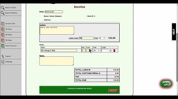 Auto Repair Software - Easily create Invoice in seconds