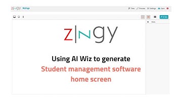 Generative AI  (LLM/GPT) : Use AI Wiz to generate Student management software screen