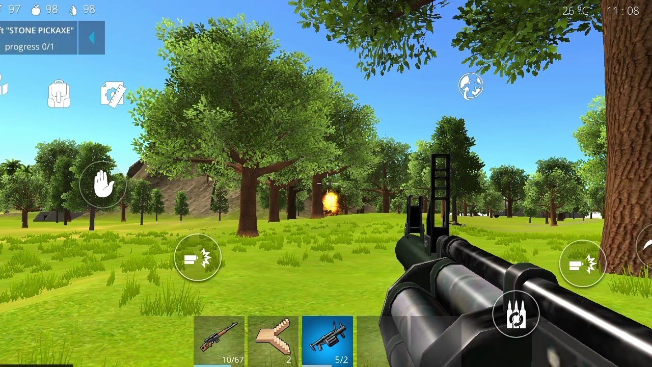 Craft and destroy 💣 House And visit island 🏝️ in OCEAN IS HOME #gaming #androidgameplay 