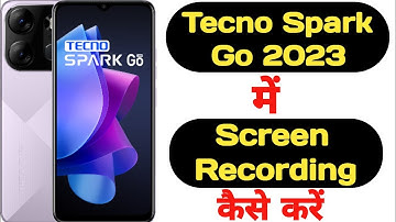 How to record screen in Tecno Spark Go 2023 with audio || Tecno Spark Go 2023 screen recording ||