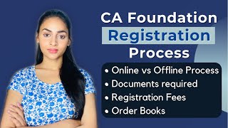 How to Register for CA Foundation Nov2021 | Offline Vs Online Registration Procedure | @azfarKhan