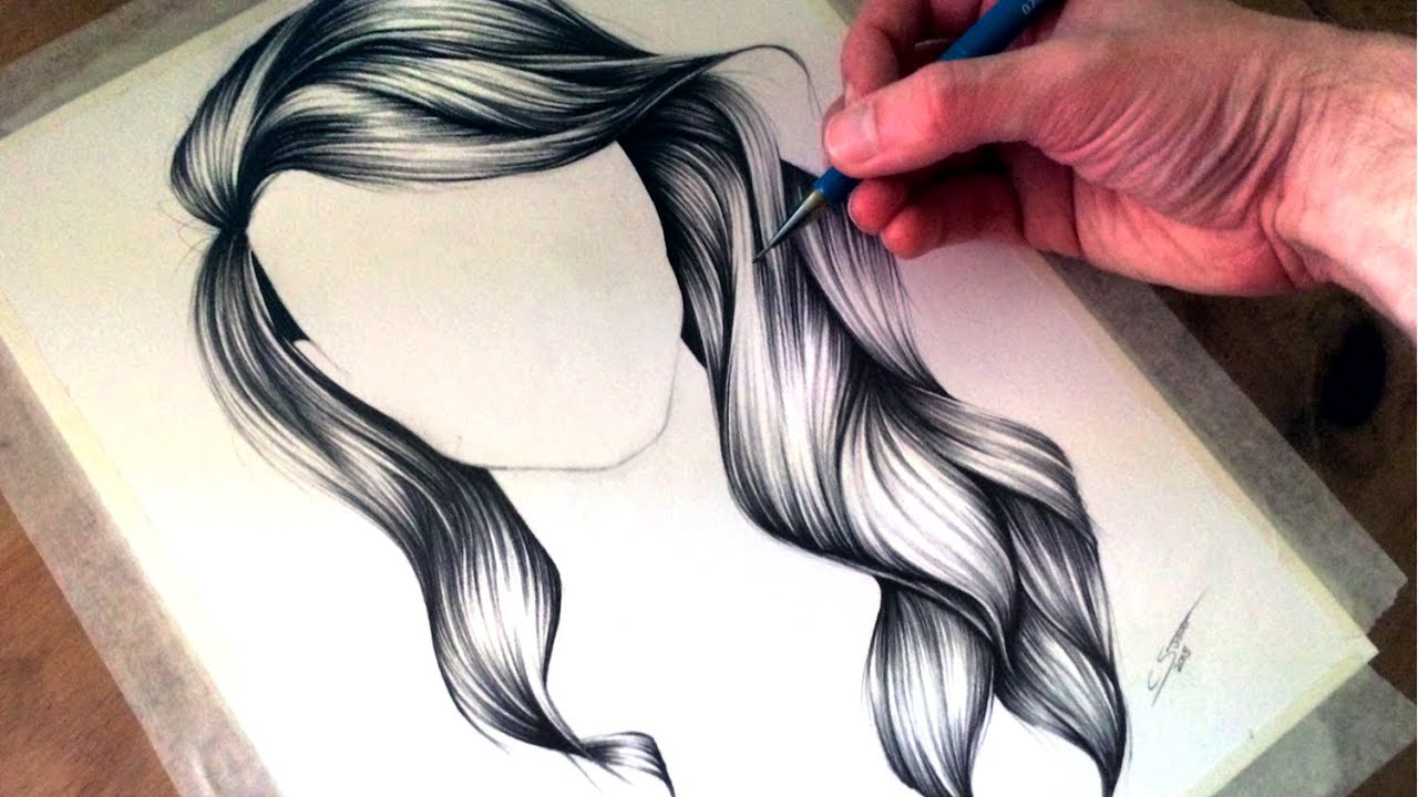 How To Draw Wavy Hair