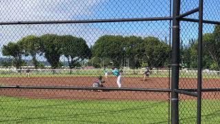 CHYSEN MANINTIN- C/O 2022- (Catching) Throws out runner at third base at Hawai’i World Series