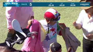 Champion Jockey SpecialとWinningPost 8'17 Harcyn wins race 5 at Del Mar 8/17/25 - YouTube