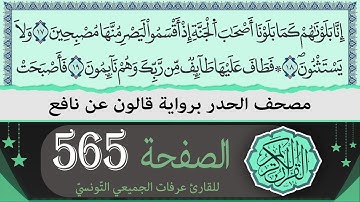 الصفحة 565 | ختمة القران الكريم حدرا برواية قالون عن نافع | القارئ عرفات الجميعي التونسي