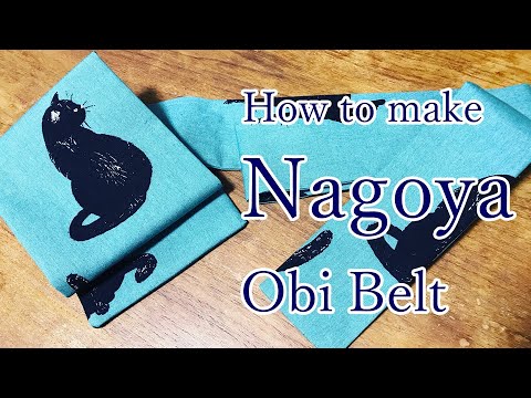 How to make Nagoya obi belt