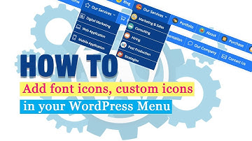 How to Add Font or Custom Icon in your WordPress Menu - Step by Step | WordPress Tutorial