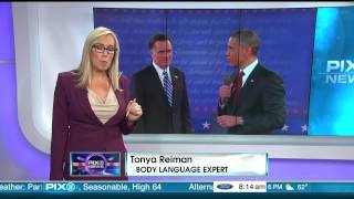 Body Language Expert Tonya Reiman analyzes the Presidential Debate 10 17 12
