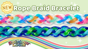 NEW Rope Braid Bracelet Rainbow Loom Tutorial by Angelynn (TutorialsByA™) | Intermediate Level