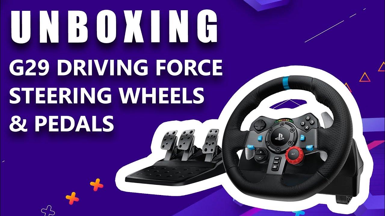 Logitech G29 Unboxing video logitech steering wheel n padels YouTube