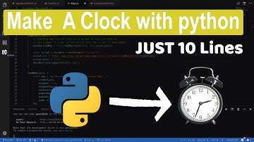 Make a Clock using Python  || Just 10 Lines Python Project || For Beginners