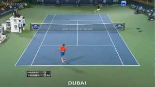 Federer vs Murray. Two dropshot returns in one game.