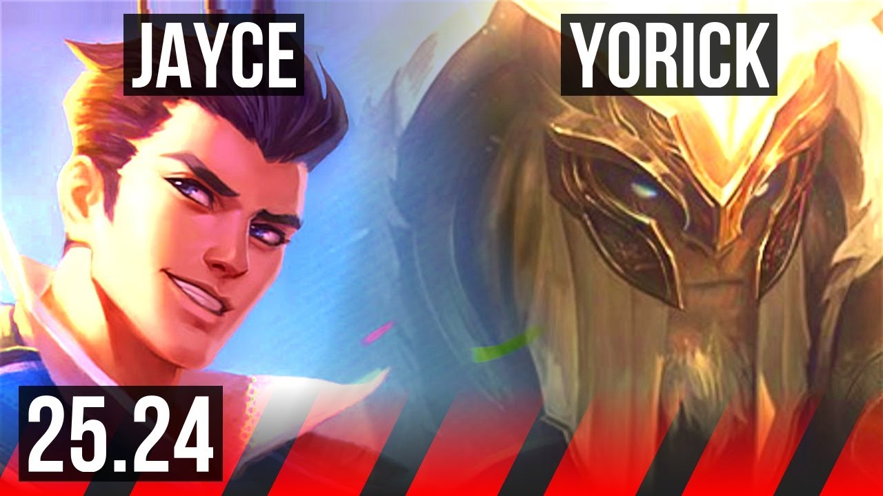JAYCE vs YORICK (TOP) | 18/0/6, 52K damage | NA Master | 25.24