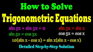 Trigonometric Equations - Practice Problems Part-3  -  Step-by-Step Solution | Trigonometry