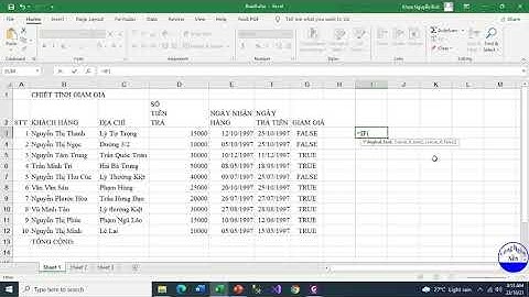 Thực hành Tin học căn bản - Buổi 8 - Excel