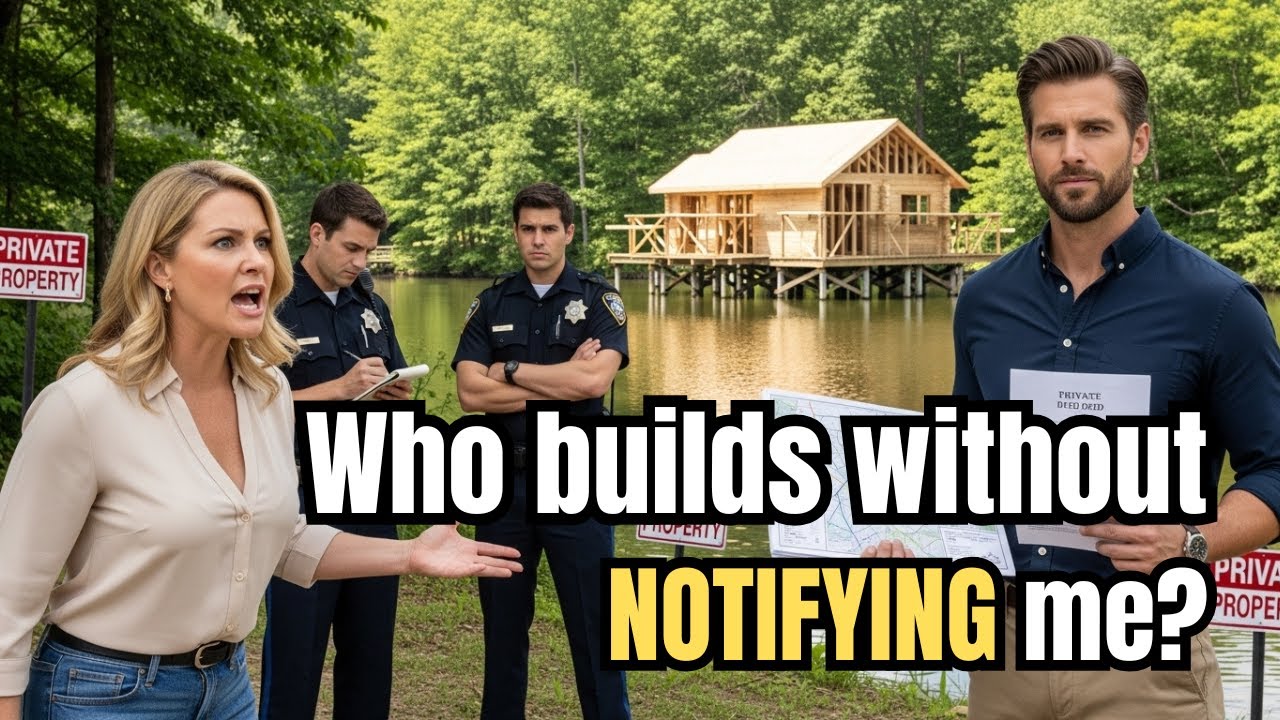 HOA Karen Called 911 When I Built My Lake Cabin — Didn’t Know I Own the Entire Riverfront!