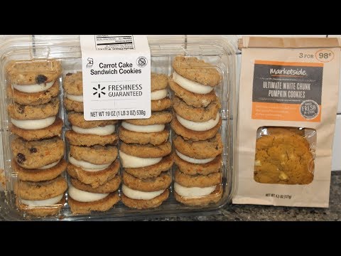 Walmart Carrot Cake Sandwich Cookies & Marketside Ultimate White Chunk Pumpkin Cookies
