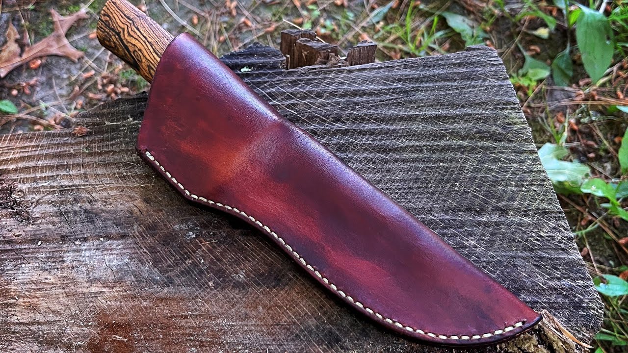 Making a Leather Knife Sheath YouTube