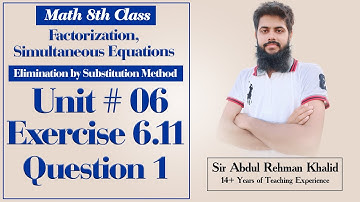 Exercise 6.11 Question 1 Class 8 @educationuptoclass12