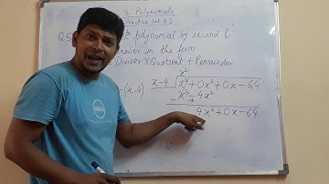 Std IX; Sub: Algebra (Maths I); Chapter 3: Polynomials; Practice set 3.2 Q. No. 5