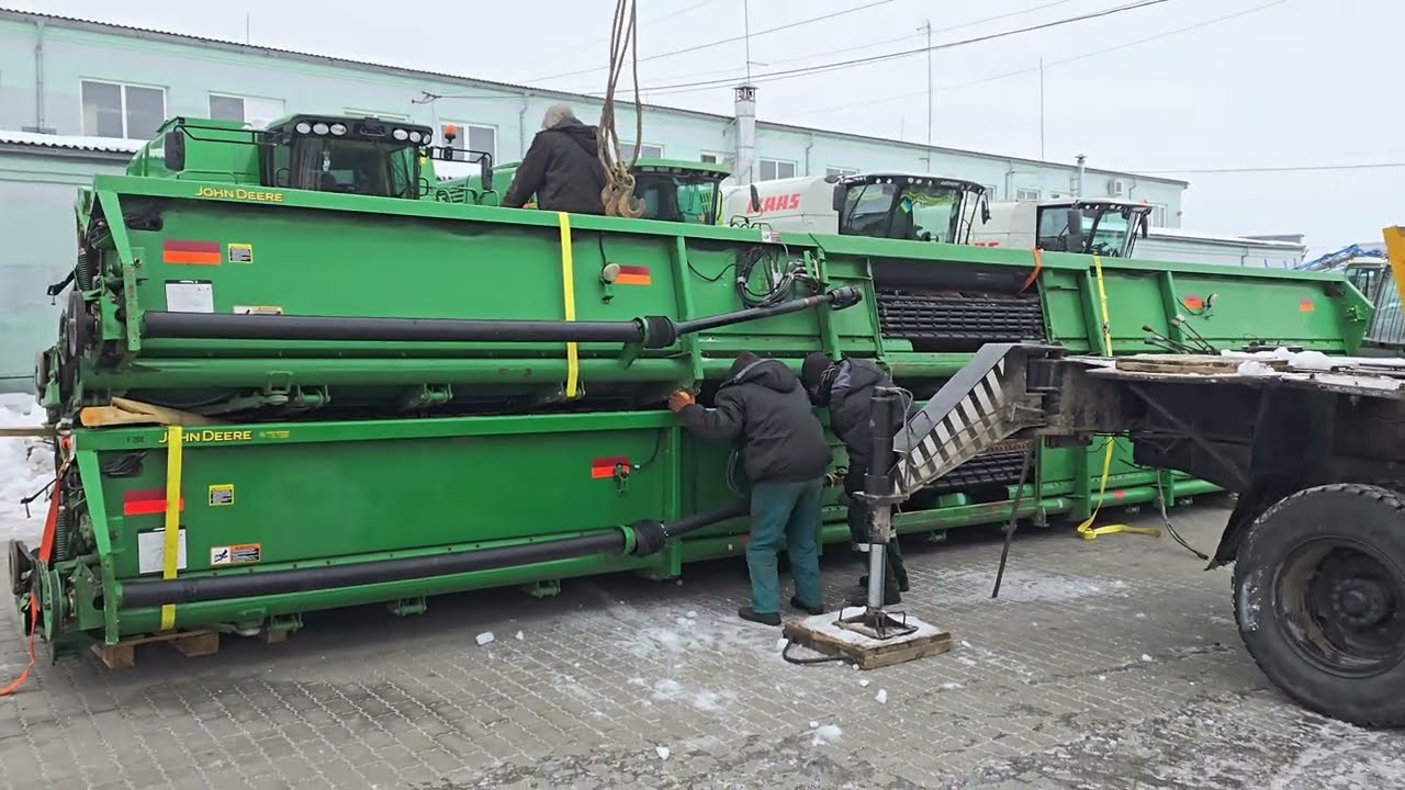 Соєві жатки Джон Дір Гідрофлекс в детальному огляді