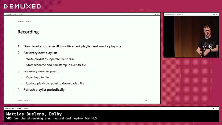 Mattias Buelens - VHS for the streaming era: record and replay for HLS