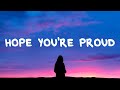 Rachel Grae - Hope You&#39;re Proud (Lyrics)