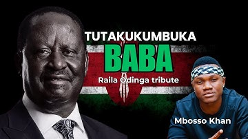 Mbosso Khan – Tutamkosa Baba (Raila Odinga Tribute Song 2025) | Tanzanian Dirge for Kenya 🇰🇪🇹🇿