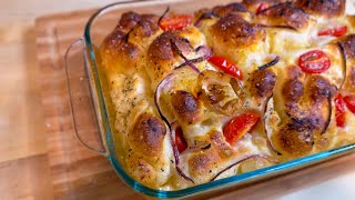 Sourdough Focaccia Recipe - Crispy, Fluffy, and Full of Flavor (No-Knead Hybrid Method)