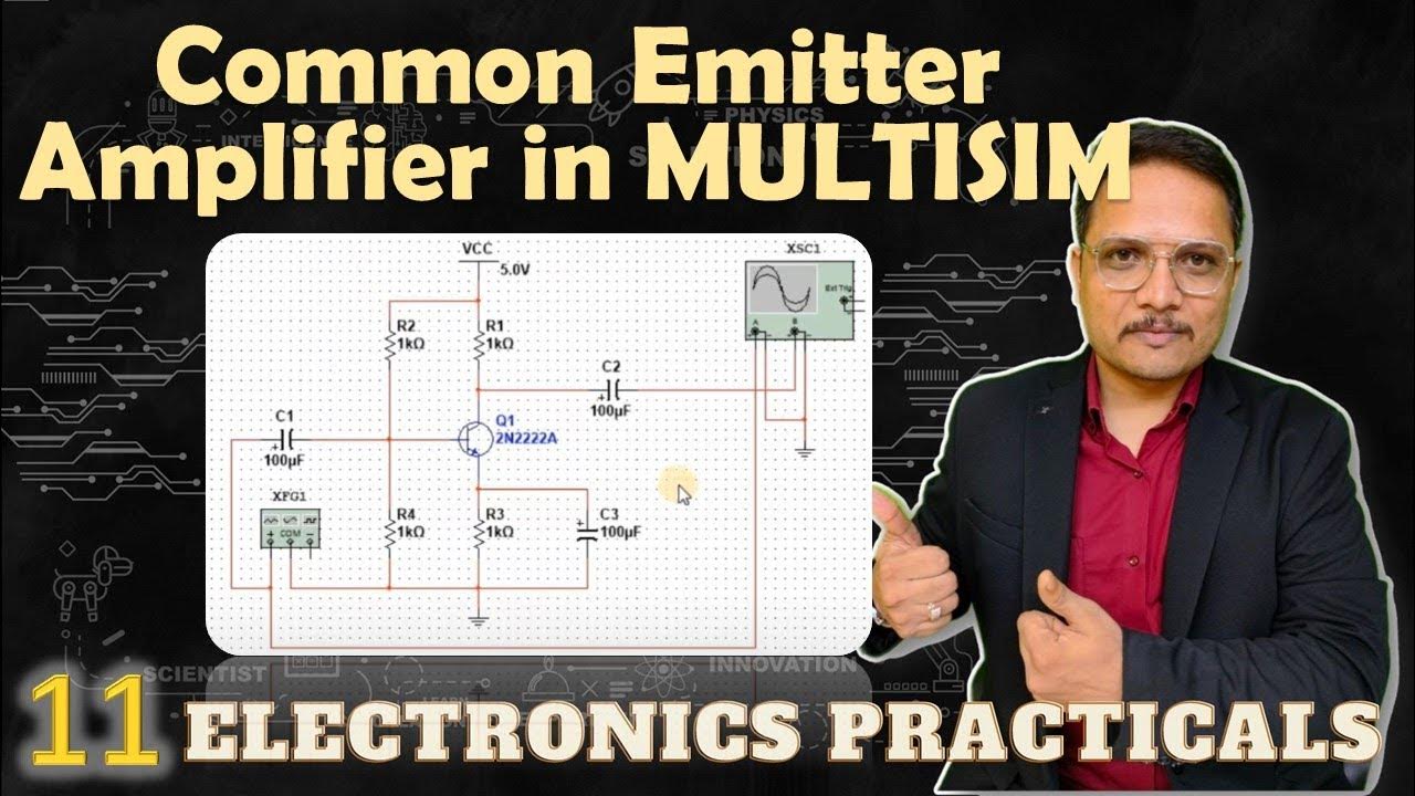 Frequency Response of Common Emitter BJT Amplifier in Multisim, BJT