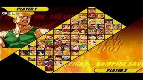 My Capcom vs. SNK 2 roster of characters in MUGEN