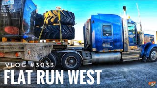 FLAT RUN WEST | My Trucking Life | Vlog #3033