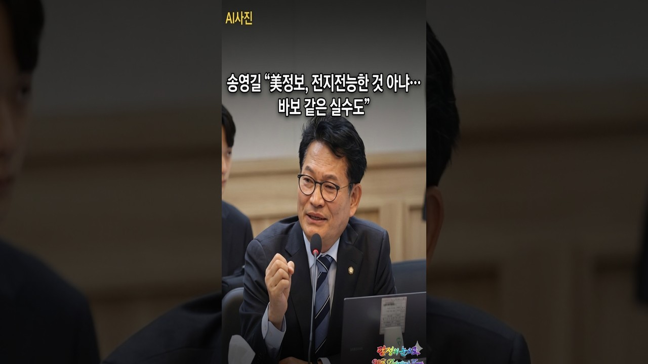 송영길 "미 정보 전지전능 안 해…바보 같은 실수 많이 했다"