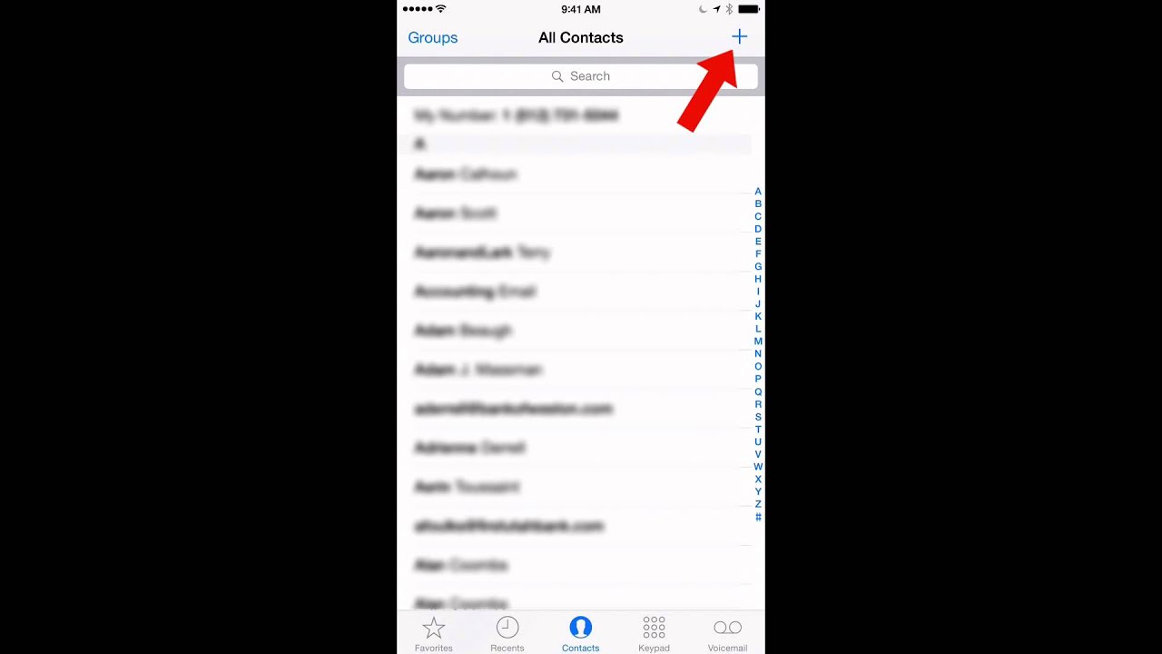 Iphone Add Contact How to Add a Contact on Your iPhone - YouTube
