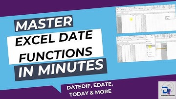 HOW TO USE EXCEL DATE FUNCTIONS: COMPLETE GUIDE TO DAY, EDATE, TODAY & MORE