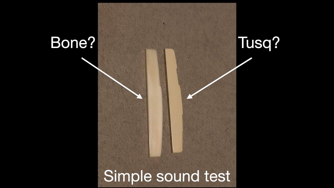 Bone vs TUSQ sound test YouTube