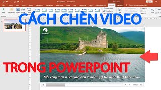 Cách chèn video vào powerpoint