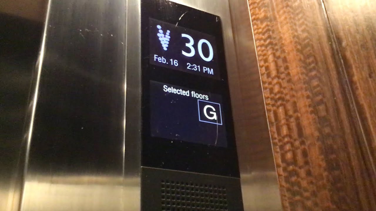 2015 Mitsubishi Traction Elevators A & B At Two Roxas Triangle Condo MAKATI CITY Metro Manila Part 2