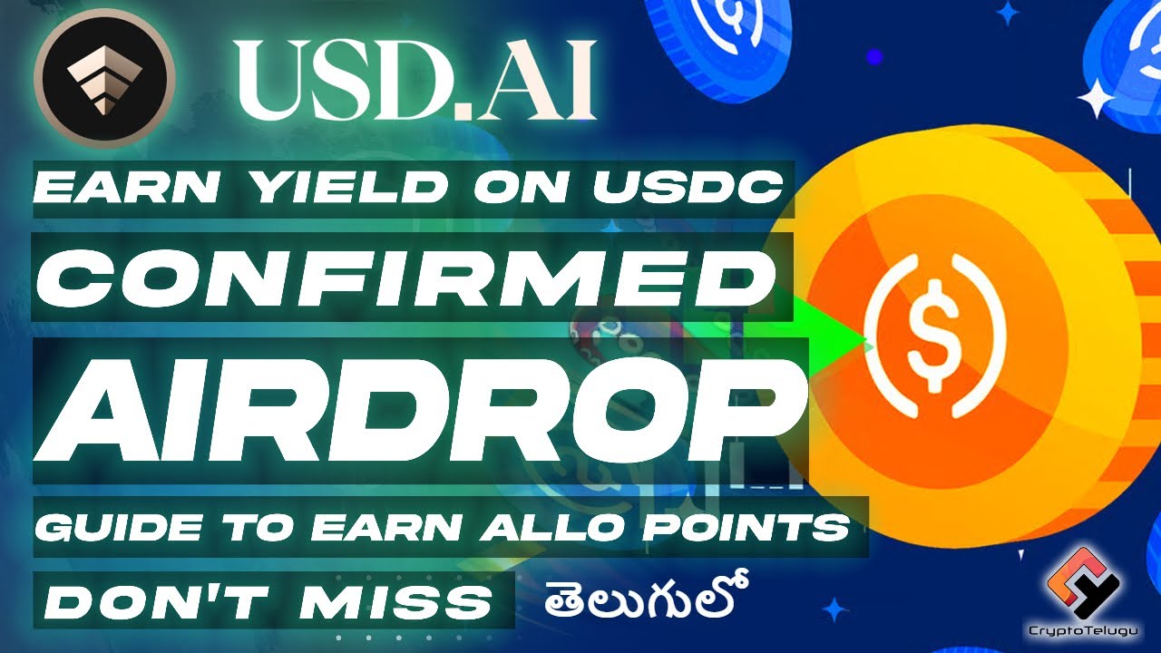 USD.AI - Confirmed Airdrop 🎁 Full Guide on Allo Points & ICO- Telugu