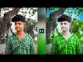 Lime Green And Blue Effect Lightroom Photo Editing | Lightroom HD Face Smooth Photo Editing Tutorial