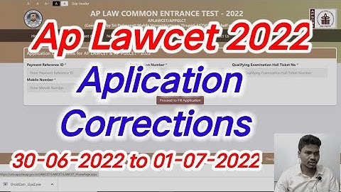 Corrections in Aplication//Aplawcet 2022