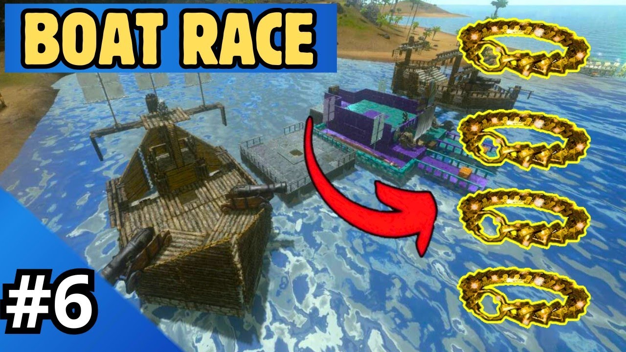 Ark Evolved Racing Boat RACE Event on PvE server (EP-6) Ark: Survival Evolved Mobile - YouTube