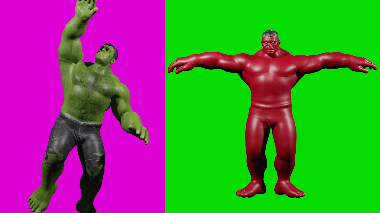 Green HULK vs Red Blue SPIDER Hulk 3 - YouTube